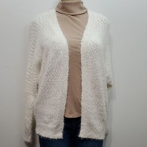 Love Tree Cream Textured Cardigan